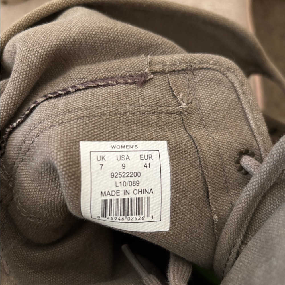 Palladium Pampa Pelaton Combat Boots Size 9 Women’s Beige Khaki Calf Buckles - Picture 6 of 12